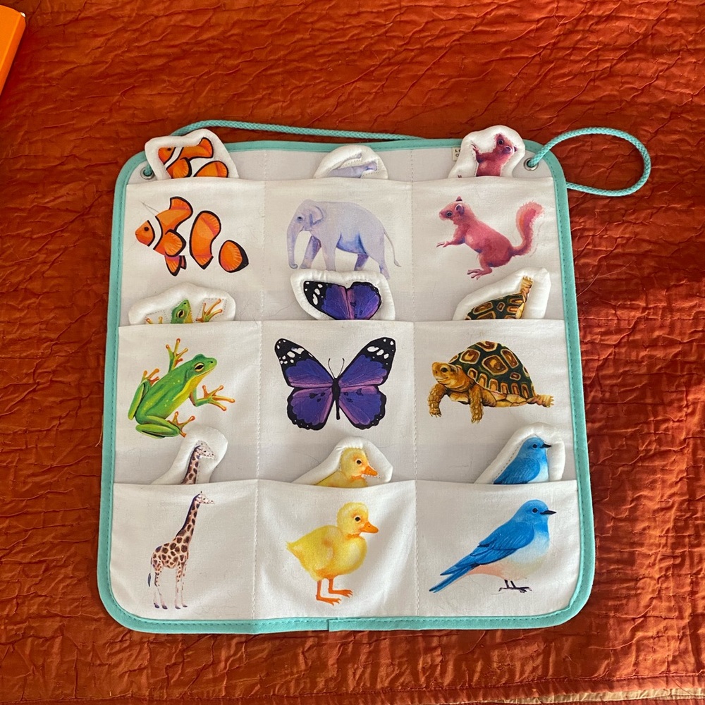 Lovevery Quilted Critter Pockets - GUC